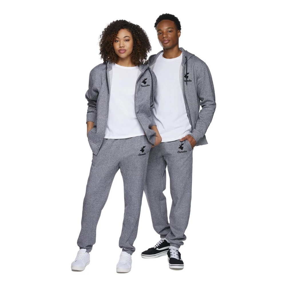 Walmart Canadiana Adult Gender Inclusive Jogger Sweatpants in Grey, Size Small